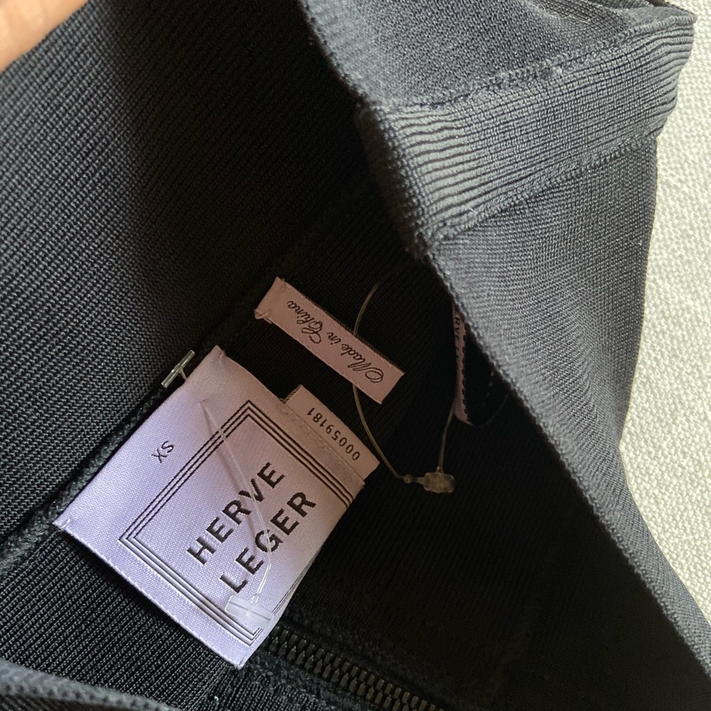 Herve Leger signature essential mini skirt
